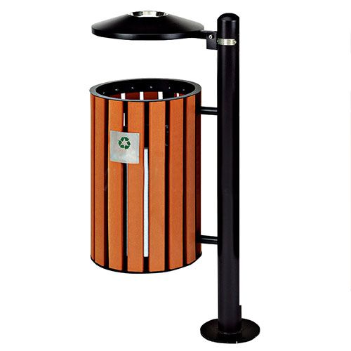 Thùng rác gỗ treo đơn - hình 2