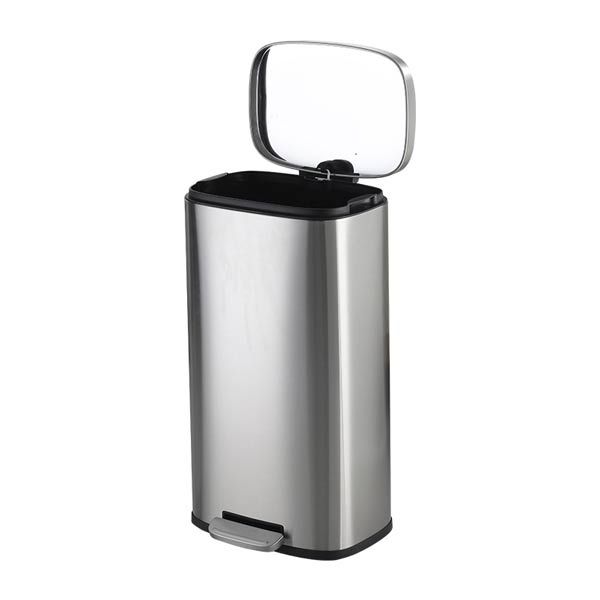Thùng rác inox đạp chân vuông 20L - hình 2