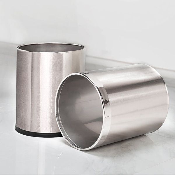 Thùng rác khách sạn inox rút 2 lớp TRP-4