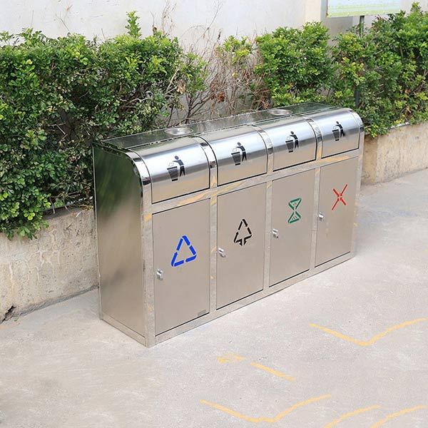 Thùng rác nắp đẩy nhiều ngăn - hình 5