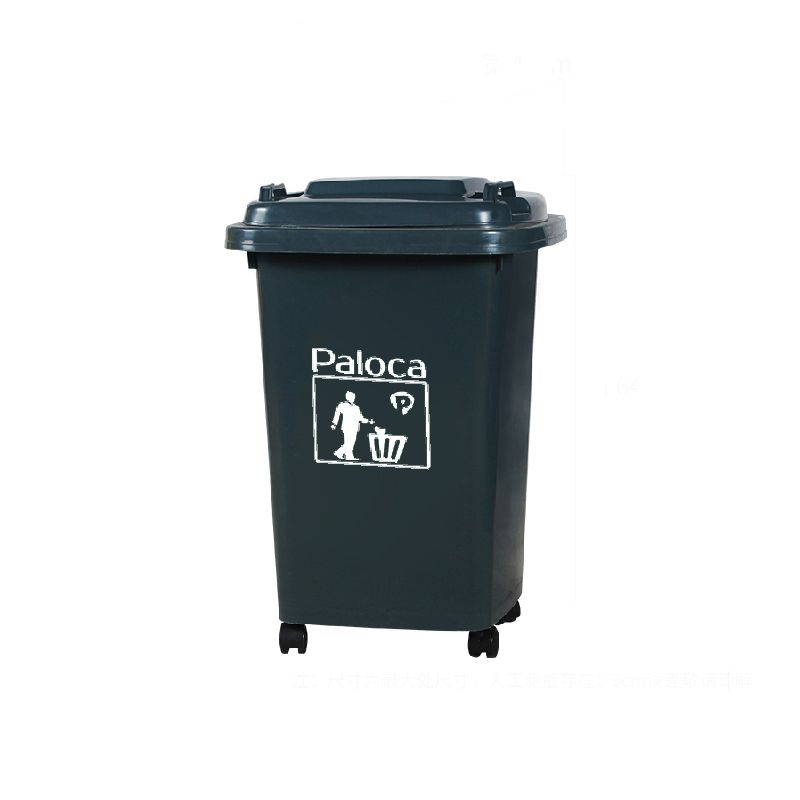 Thùng sọt đựng rác nhựa 60l lít HDPE, Composite có nắp đậy, bánh xe giá rẻ - hình 3