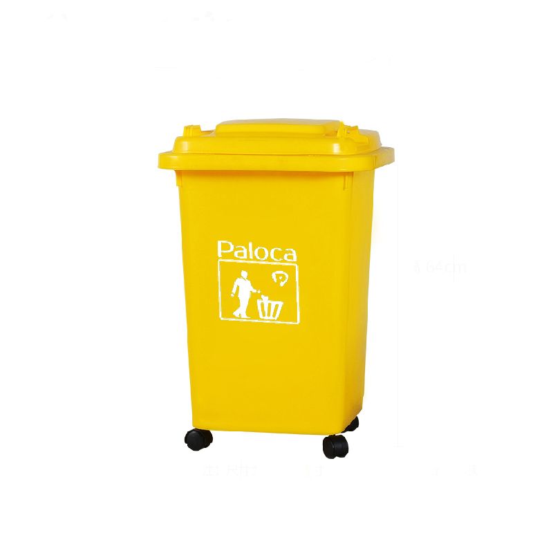 Thùng sọt đựng rác nhựa 60l lít HDPE, Composite có nắp đậy, bánh xe giá rẻ - hình 2
