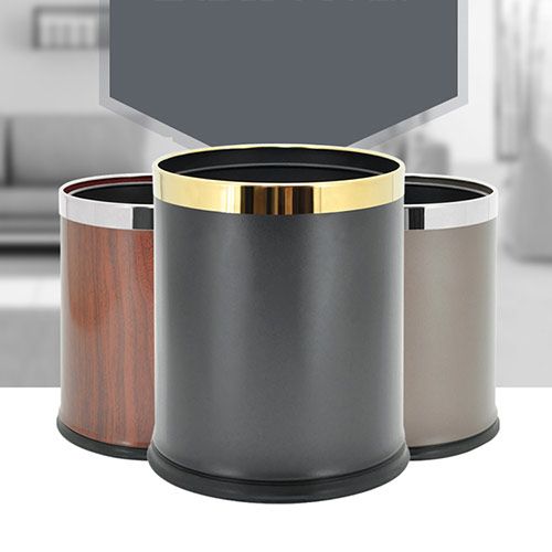 Thùng rác thép phun sơn 2 lớp không nắp