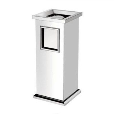 Thùng rác inox 304 có gạt tàn - hình 2