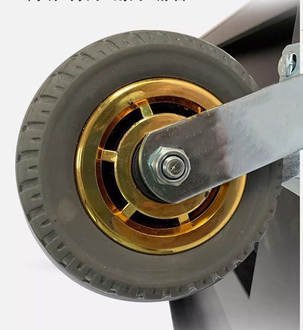 Xe kéo đẩy hành lý inox vàng - hình 5