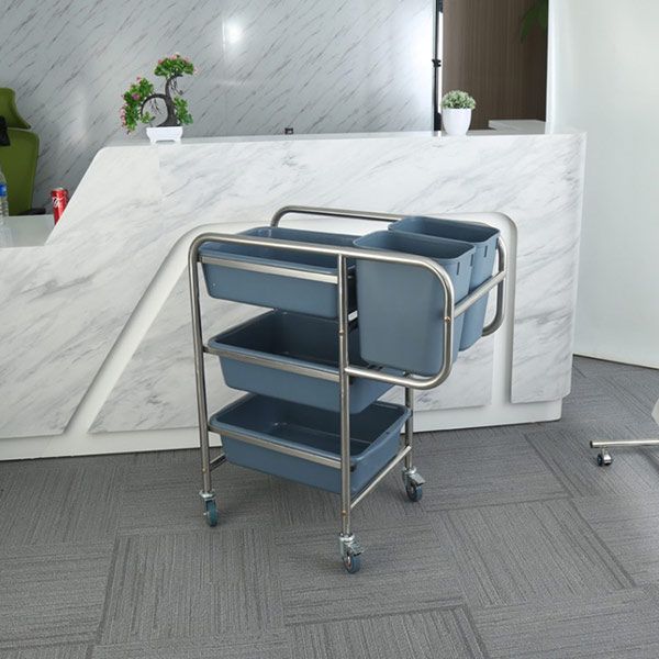 Xe dọn bát đĩa nhà hàng - hình 5