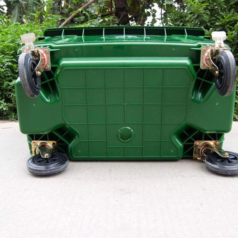 Bánh xe thùng rác 660 lít - Bánh xe thùng rác nhựa 660L thay thế giá rẻ