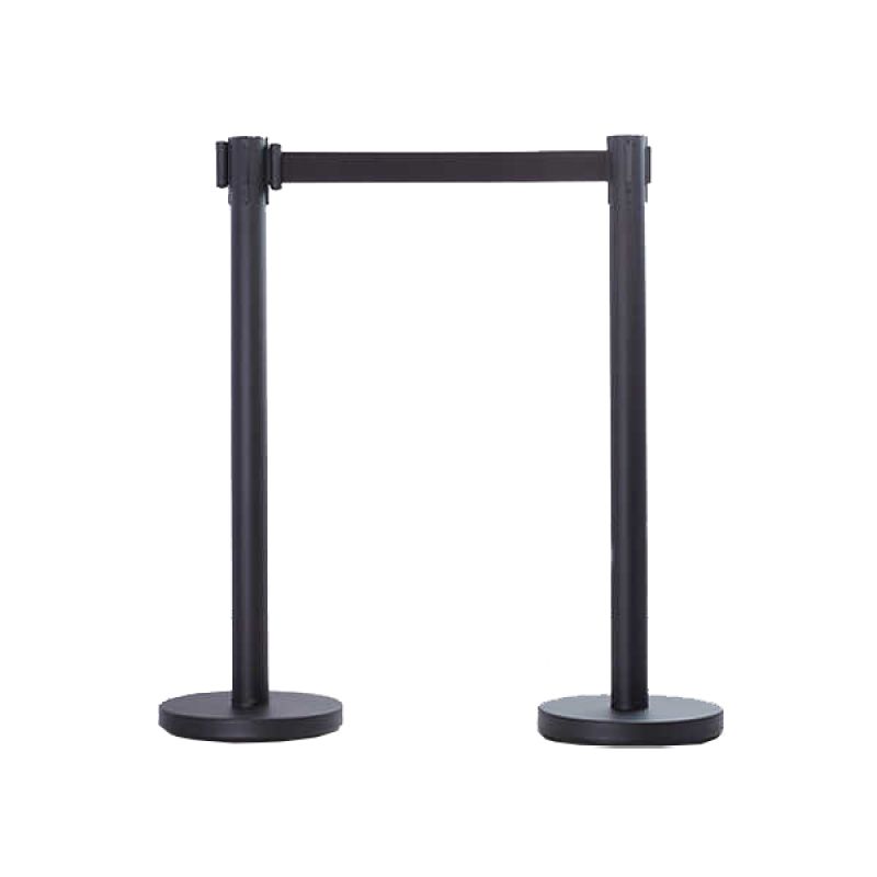cột chắn inox đen dây căng