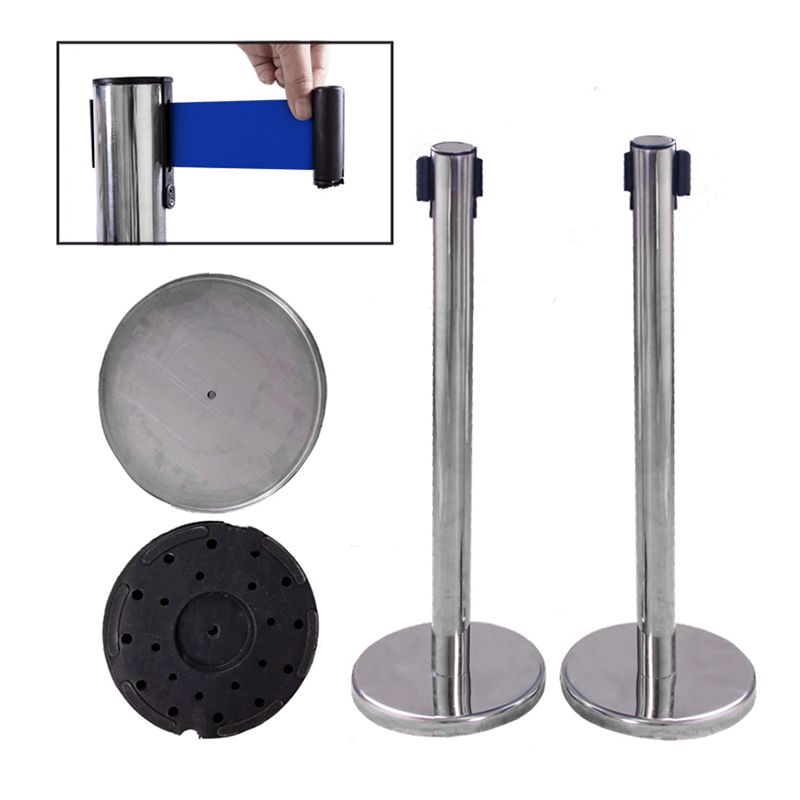 Cột chắn inox trắng