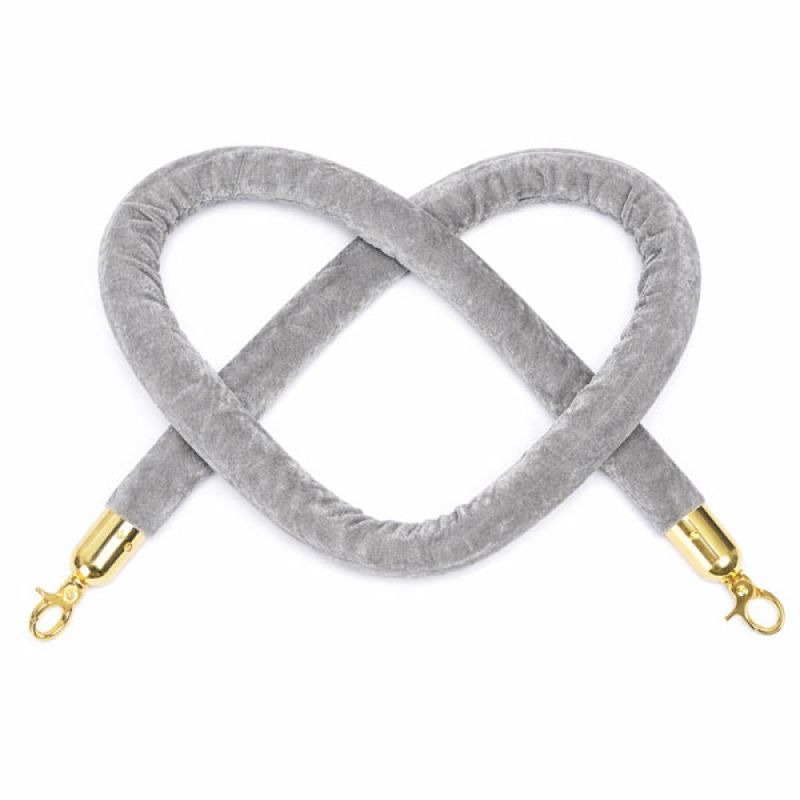 Dây nhung màu xám cho cột chắn