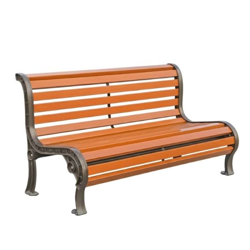 Ghế ngồi công viên gỗ nhựa khung nhôm