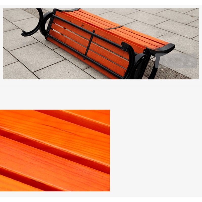 Ghế băng công viên bằng gỗ có tựa