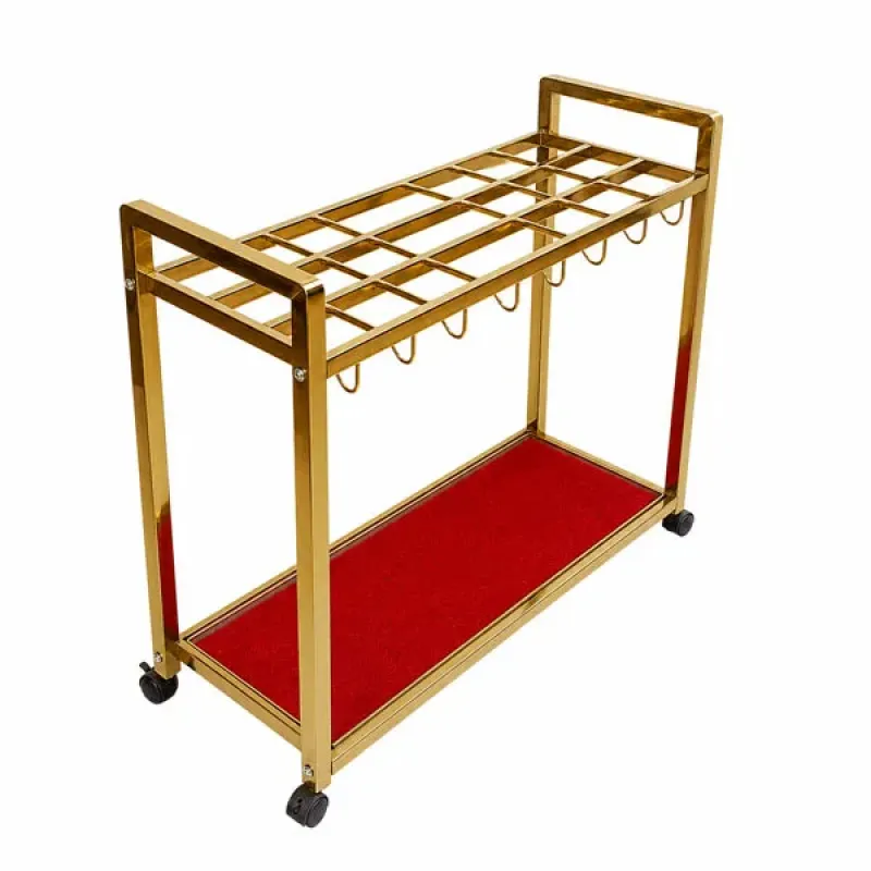 Giá treo ô dù khách sạn inox mạ vàng