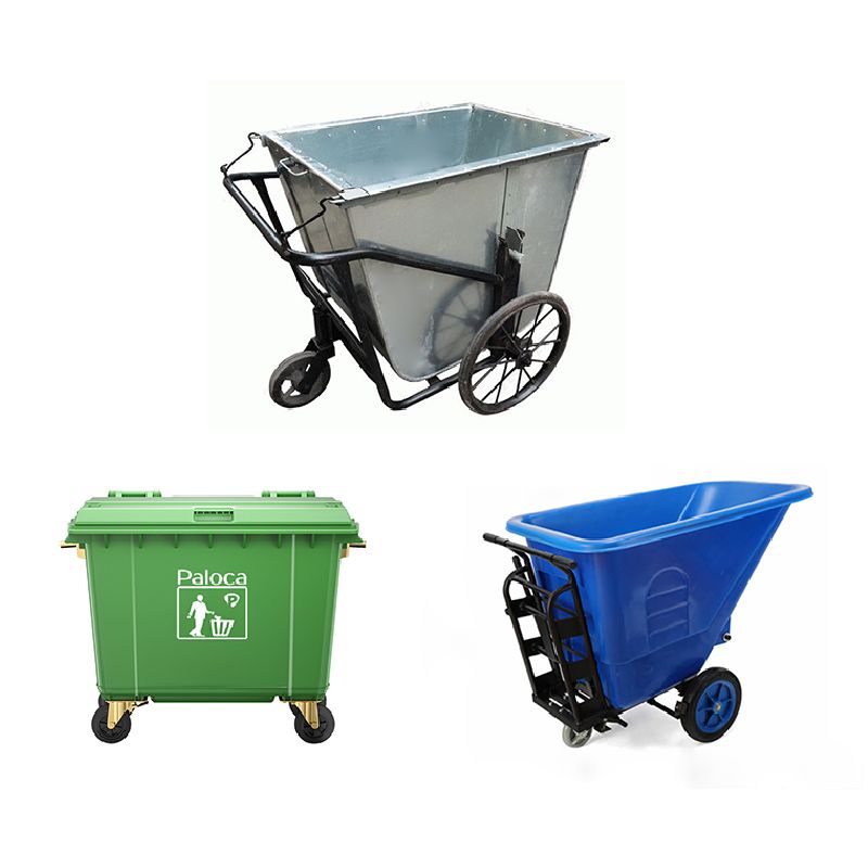 Kích thước xe thu gom rác (Xe đẩy rác) các loại
