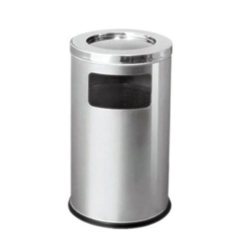 Thùng rác gạt tàn inox Ø38cm