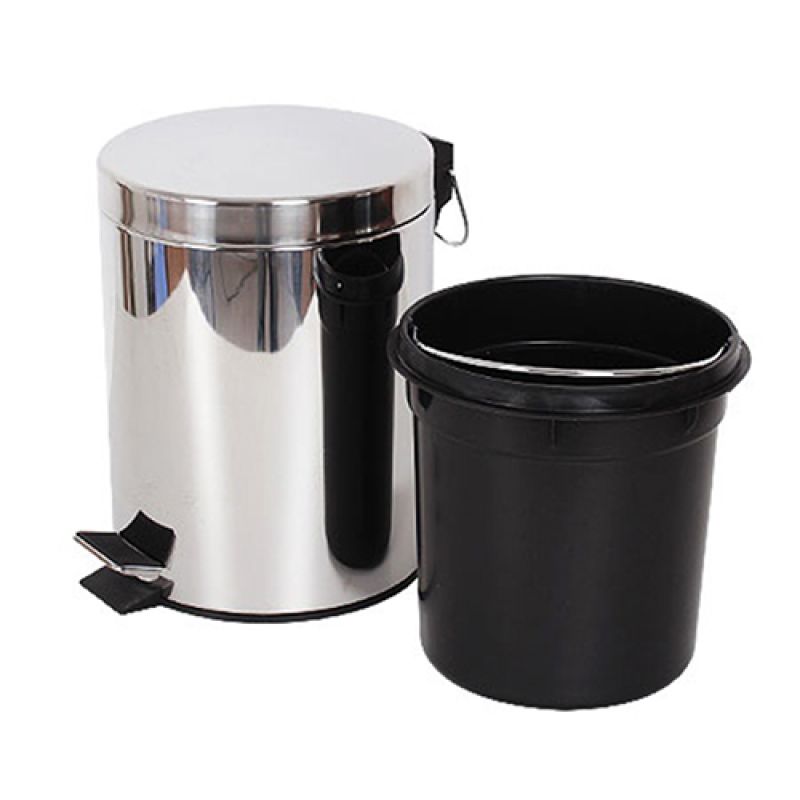 Thùng rác inox đạp chân 5 lít