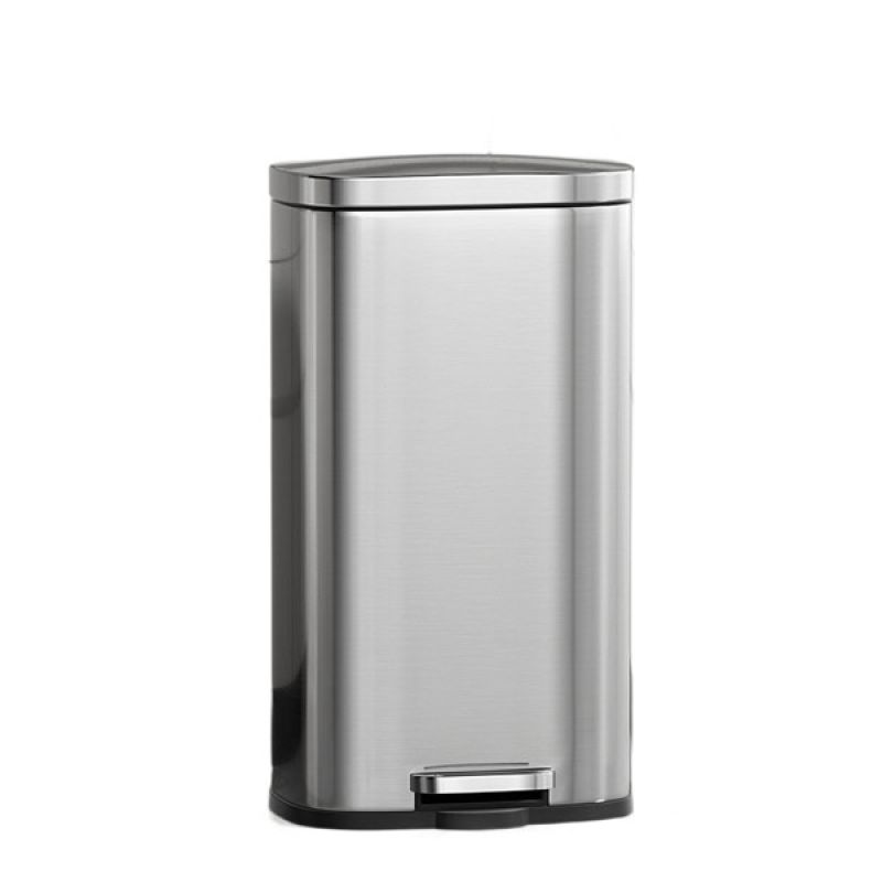 Thùng rác inox đạp chân vuông 16L