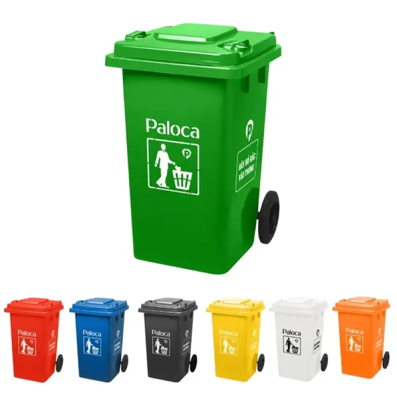 Thùng rác nhựa 240L nhiều màu