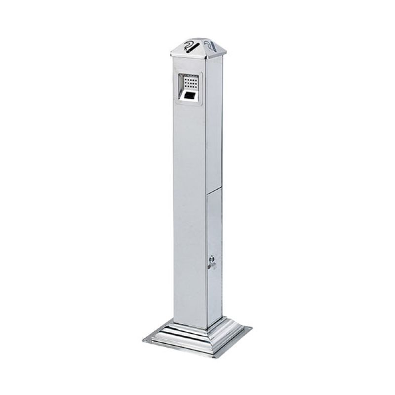 Trụ inox đựng tàn thuốc lá