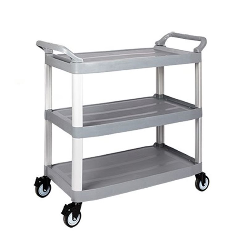 Xe đẩy thức ăn bằng nhựa khung nhôm tam giác