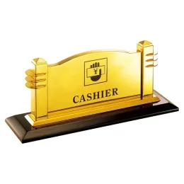 Bảng chức danh bằng inox mạ vàng