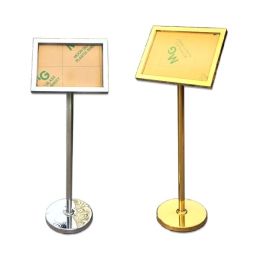 Bảng menu inox vàng thép phun sơn 