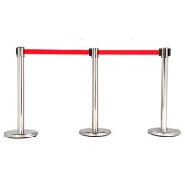 Cột chắn inox dây kéo