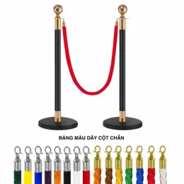Cột chắn inox sơn đen dây trùng