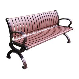 Ghế công viên khung nhôm nan nhựa