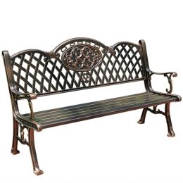 Ghế nhôm đúc dài sân vườn có tựa PTGN-10