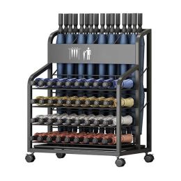 Giá để ô bằng thép có bánh xe