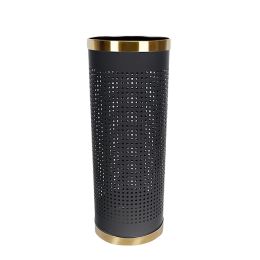 Ống cắm ô dù thép sơn tĩnh điện viền inox vàng
