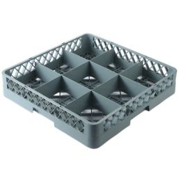 Rack đựng ly 9 ngăn màu ghi