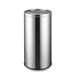 Thùng đựng rác inox tròn nắp lật Ø35cm