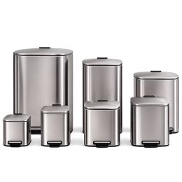 Thùng rác inox đạp chân vuông Paloca