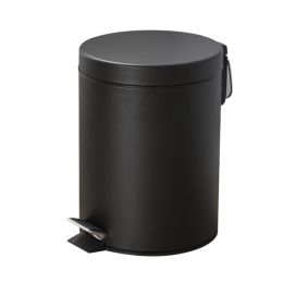 Thùng rác inox đen đạp chân