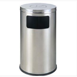 Thùng rác inox tròn cấm hút thuốc 