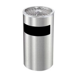 Thùng rác inox tròn có gạt tàn B-131-03