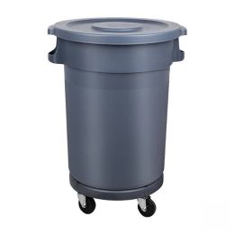 Thùng đựng rác nhựa tròn nhà bếp HDPE có bánh xe