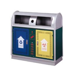 Thùng rác thép phun sơn ngoài trời