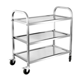 Xe đẩy thức ăn 3 tầng inox 304