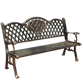 Ghế nhôm đúc dài sân vườn có tựa PTGN-10