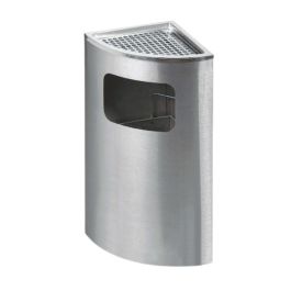 Thùng rác inox có gạt tàn