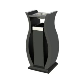 Thùng rác thép có gạt tàn đặt sảnh