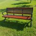 Ghế dài công viên màu nâu trầm sang trọng