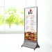 Bảng Standee di động inox ghi đen