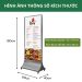 Bảng Standee di động inox ghi đen