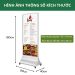 Bảng Standee di động inox trắng