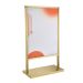 Bảng Standee khung inox vàng