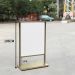 Bảng Standee khung inox vàng